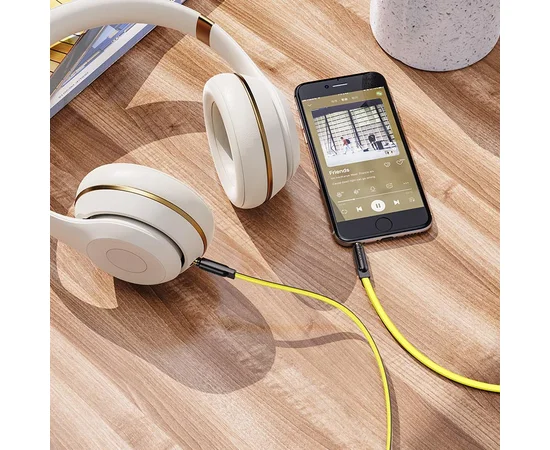 Аудио кабель Aux Hoco UPA16 (2m) Желтый