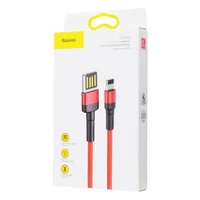 Дата кабель Baseus Cafule Lightning Cable Special Edition 2.4A (1m) (CALKLF-G) Red