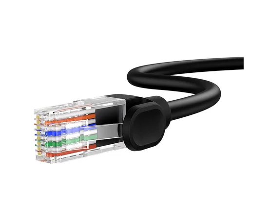 Кабель Baseus High Speed CAT5 Gigabit Ethernet Cable (Round Cable) 1m Cluster (B00133206111-01) Black