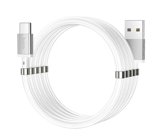 Дата кабель Hoco U91 "Magic magnetic" Type-C (1М) Белый