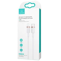 Дата кабель Usams US-SJ484 U63 Type-C To Lightning 20W PD (1.2m) Белый