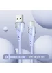 Дата кабель Usams US-SJ494 U65 Liquid Silicone USB to Type-C 3A 1m Голубой