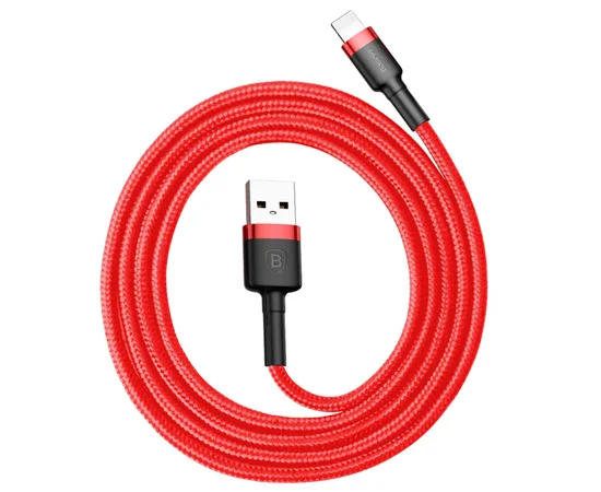Дата кабель Baseus Cafule Lightning Cable 2A (3m) Красный