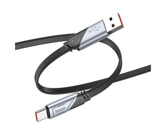 Дата кабель Hoco U119 Machine charging data USB to Type-C 5A (1.2m) Black