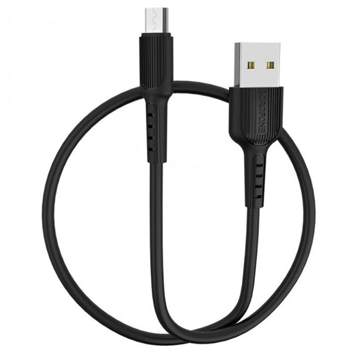 Дата кабель Borofone BX16 USB to MicroUSB (1m) Черный