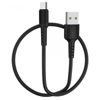 Дата кабель Borofone BX16 USB to MicroUSB (1m) Черный
