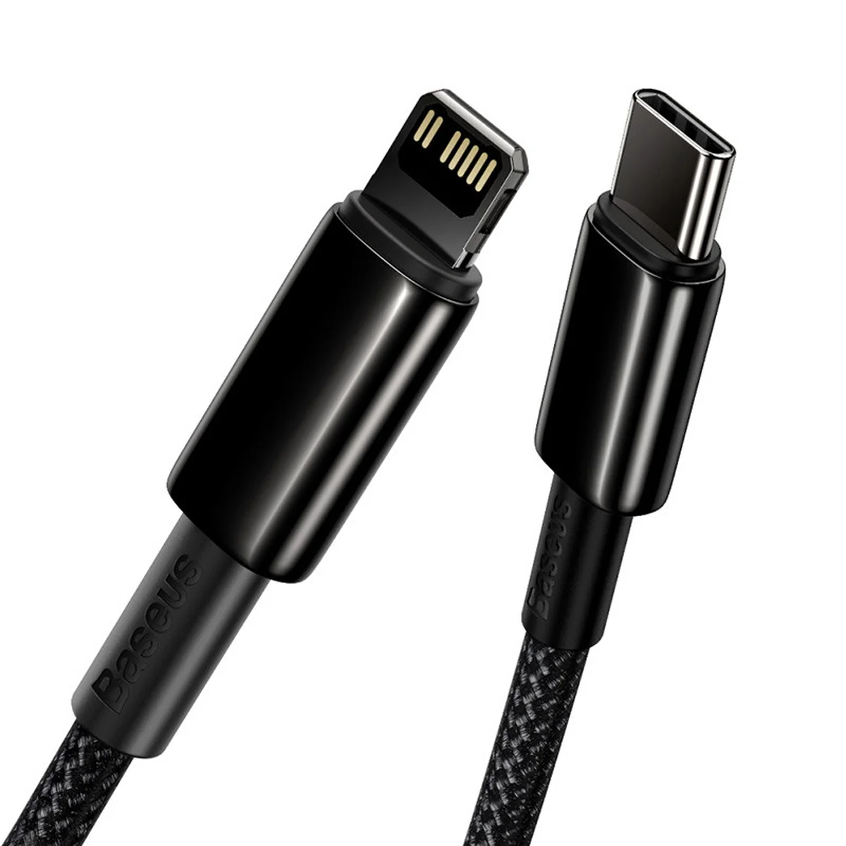 Дата кабель Baseus Tungsten Gold Type-C to Lightning PD 20W (1m) (CATLWJ) Чорний