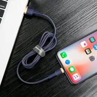 Дата кабель Baseus Cafule Lightning Cable 1.5A (2m) (CALKLF-C) Золотой / Синий