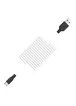 Дата кабель Hoco X21 Plus Silicone Type-C Cable (1m) Чорний / Білий