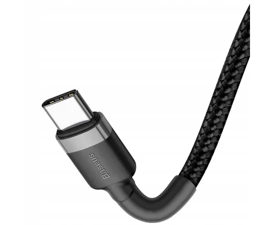Дата кабель Baseus Cafule Type-C to Type-C Cable PD 2.0 60W (2m) (CATKLF-H) Черный / Серый