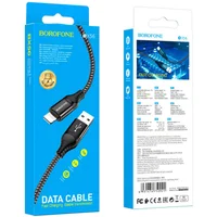 Дата кабель Borofone BX56 Delightful USB to Lightning (1m) Black