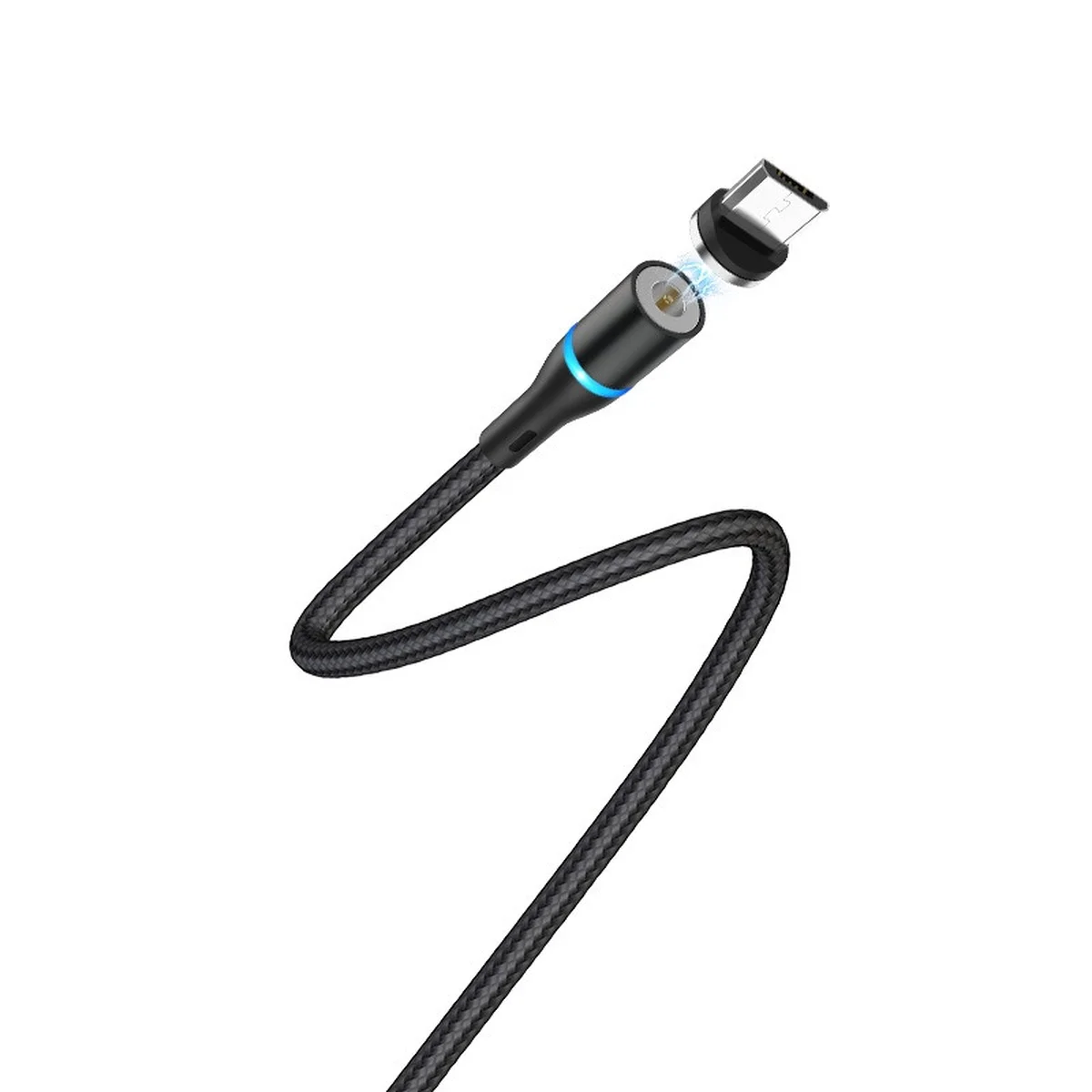 Дата кабель Borofone BU16 Skill magnetic USB to MicroUSB (1.2m) Черный