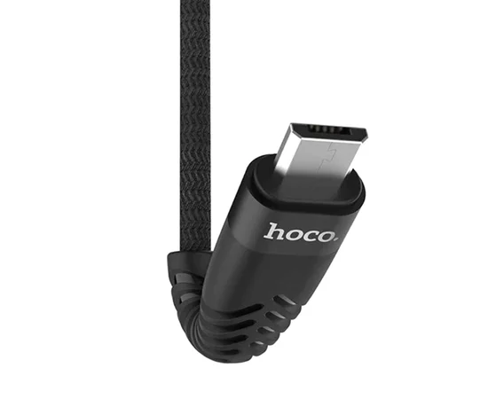Дата кабель Hoco UD02 "Grandiose" MicroUSB (1m) Черный
