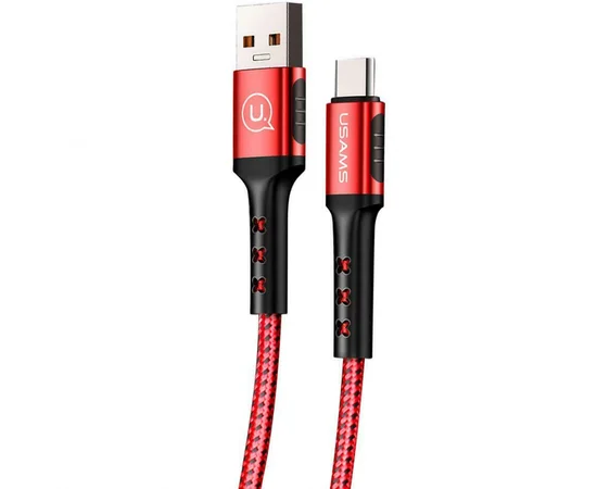 Дата кабель USAMS US-SJ289 USB to Type-C (1.2m) Красный