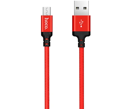 Дата кабель Hoco X14 Times Speed Micro USB Cable (1m) Красный