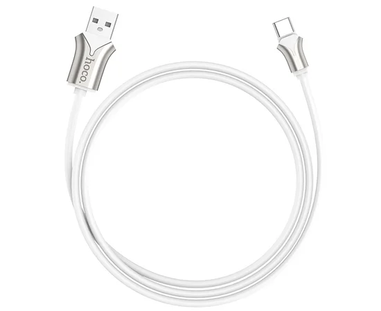 Дата кабель Hoco U67 "Soft Silicone" Type-C (1.2m) Белый