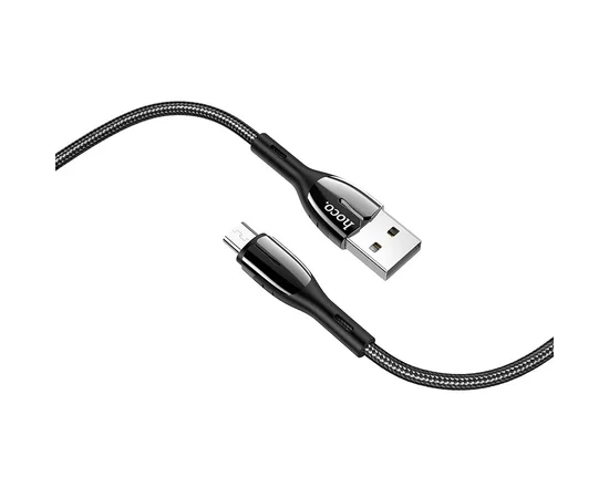 Дата кабель Hoco U89 "Safeness" MicroUSB (1.2 m) Черный