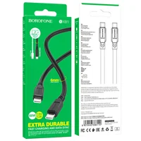 Дата кабель Borofone BX81 Type-C to Type-C 60W (1m) Черный