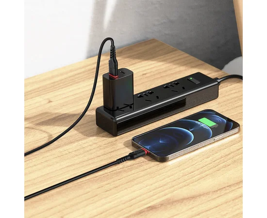 Дата кабель Hoco X59 Victory USB to Lightning (1m) Черный