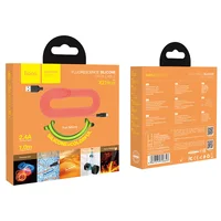 Дата кабель Hoco X21 Plus Fluorescent Silicone MicroUSB Cable (1m) Зеленый
