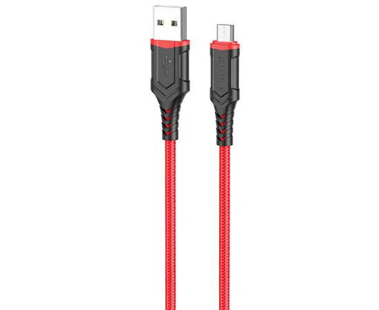 Дата кабель Borofone BX67 USB to MicroUSB (1m) Красный