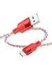 Дата кабель Hoco X99 Crystal Junction USB to MicroUSB (1.2m) Red