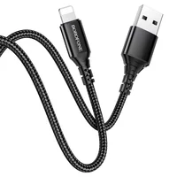 Дата кабель Borofone BX54 Ultra bright USB to Lightning (1m) Чорний