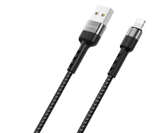 Дата кабель Borofone BX34 Advantage USB to Lightning (1m) Черный