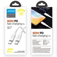 Дата кабель Joyroom S-1230M3 Type-C to Type-C 60W (1.2m) Белый