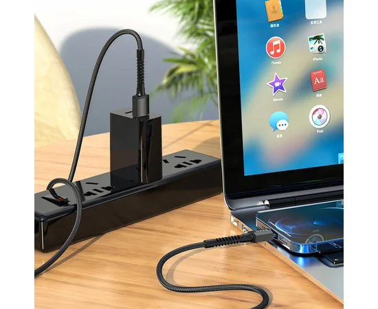 Дата кабель Hoco X71 "Especial" Lightning (1m) Черный