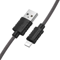 Дата кабель Borofone BX52 Airy USB to Lightning (1m) Черный