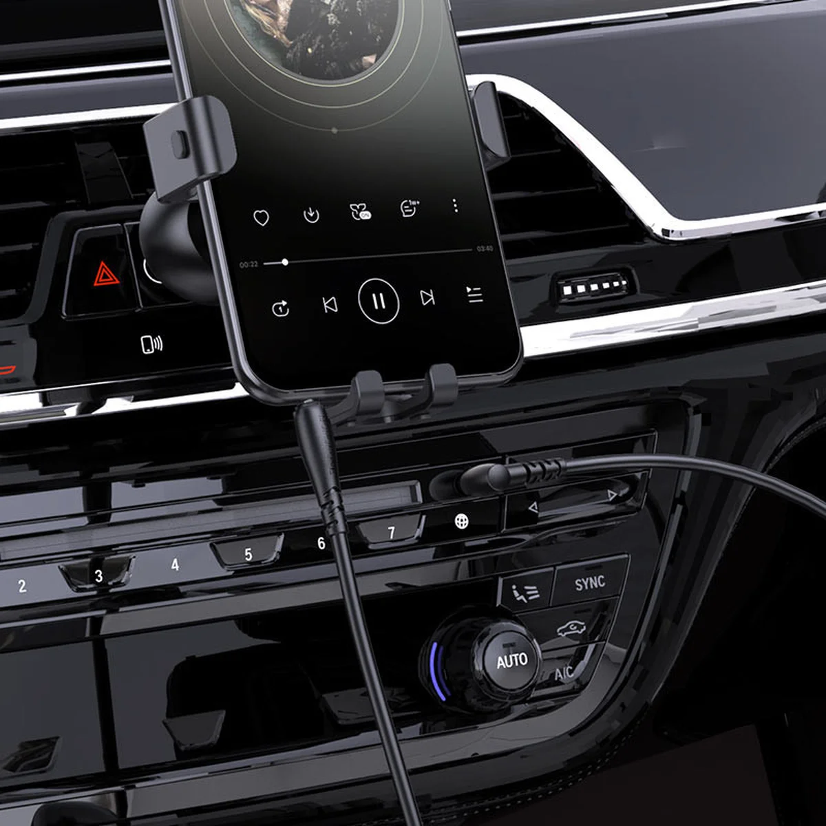 Аудио кабель Aux Borofone BL10 (2m) Черный