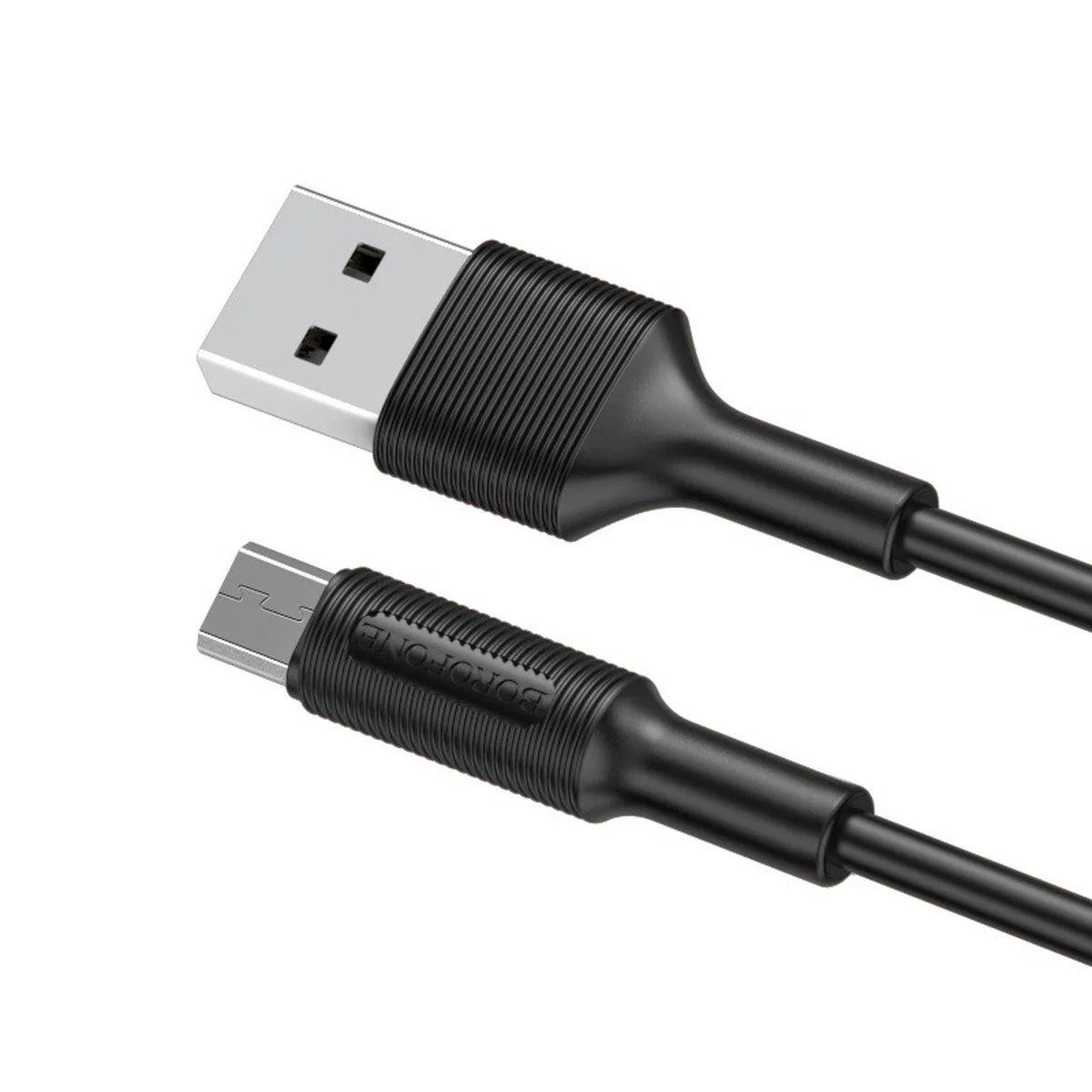 Дата кабель Borofone BX1 EzSync USB to MicroUSB (1m) Чорний