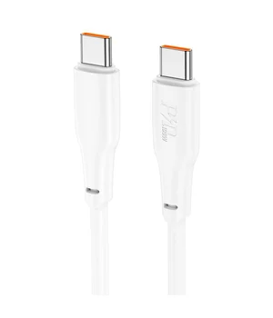 Дата кабель Hoco X93 Force Type-C to Type-C 100W (1m) White