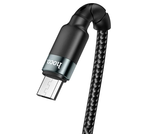 Дата кабель Hoco DU46 Charging USB to MicroUSB (1m) Черный