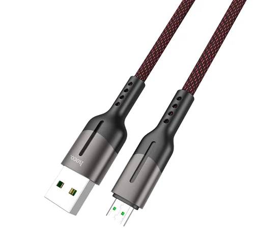 Дата кабель Hoco U68 "Gusto" MicroUSB 4A (1.2m) Черный