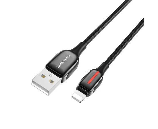 Дата кабель Borofone BU14 Heroic USB to Lightning (1.2m) Черный