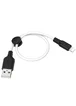 Дата кабель Hoco X21 Plus Silicone Lightning Cable (0.25m) black_white