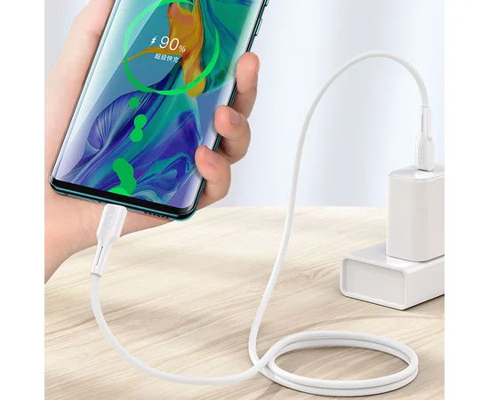 Дата кабель USAMS US-SJ459 U43 Type-C to Type-C 100W PD (1.2m) Белый