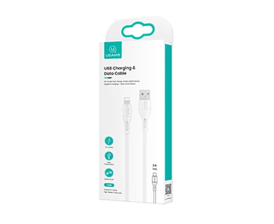 Дата кабель USAMS US-SJ500 U68 USB to Lightning (1m) Белый