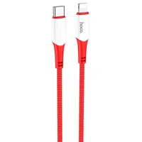 Дата кабель Hoco X70 Ferry PD Type-C to Lightning (1m) Красный