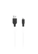 Дата кабель Hoco X21 Silicone Lightning Cable (1m) black_white