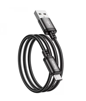 Дата кабель Hoco X89 Wind USB to MicroUSB (1m) Black Дата кабель Hoco X89 Wind USB to MicroUSB (1m) Black