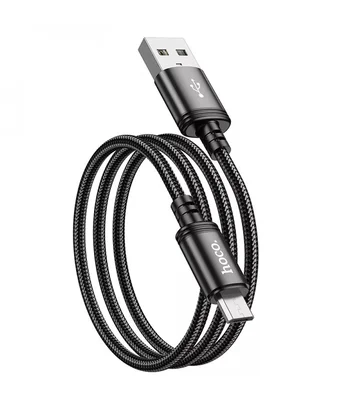 Дата кабель Hoco X89 Wind USB to MicroUSB (1m) Black