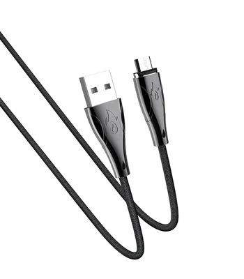 Дата кабель Hoco U75 "Blaze magnetic" MicroUSB (1.2М) Черный