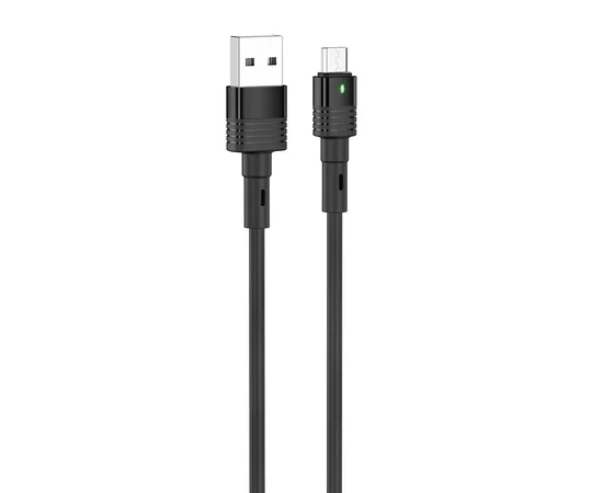 Дата кабель Hoco U82 "Cool grace" MicroUSB (1.2 m) Черный