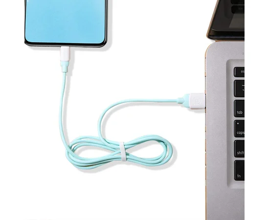 Дата кабель USAMS US-SJ247 Ice-cream series USB to MicroUSB (1m) Синий