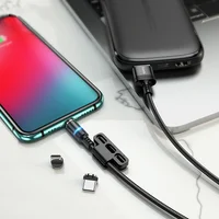 Дата кабель Hoco DU42 Magnetic 3in1 Lightning-microUSB-Type-C (1m) Черный