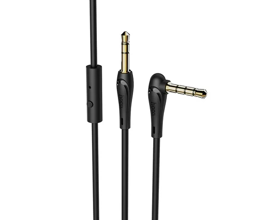 Аудио кабель Aux Hoco UPA15 With Mic (1m) Черный