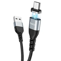 Дата кабель Hoco U96 "Traveller magnetic" MicroUSB (1.2m) Чорний